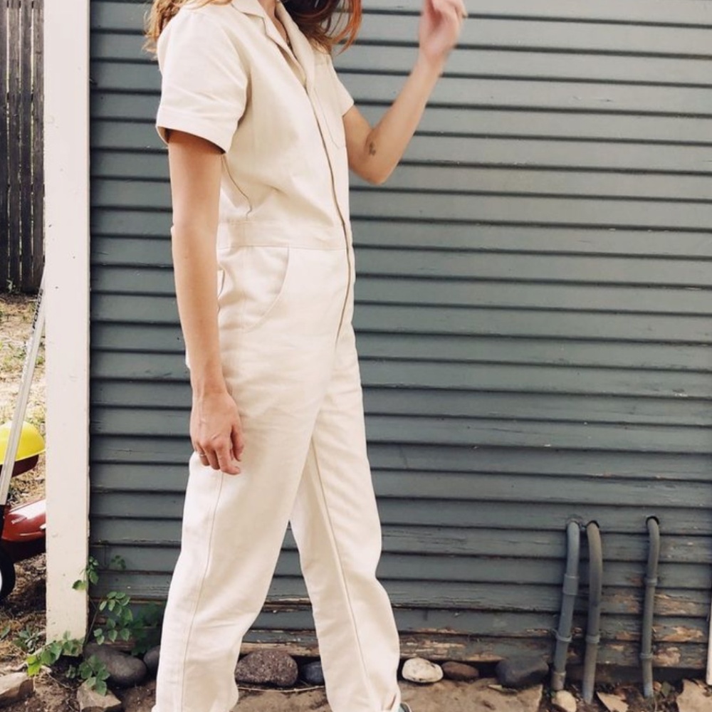 Hey Gang Coveralls - cream size 1 (women)